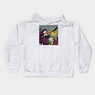 Skeleton playing at a game night Kids Hoodie